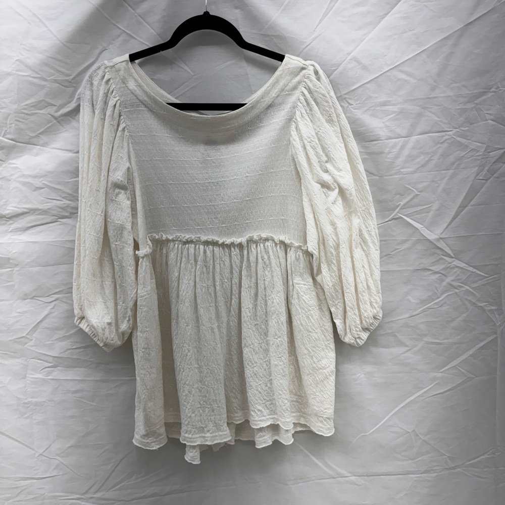 FP Beach White Gauze Romper